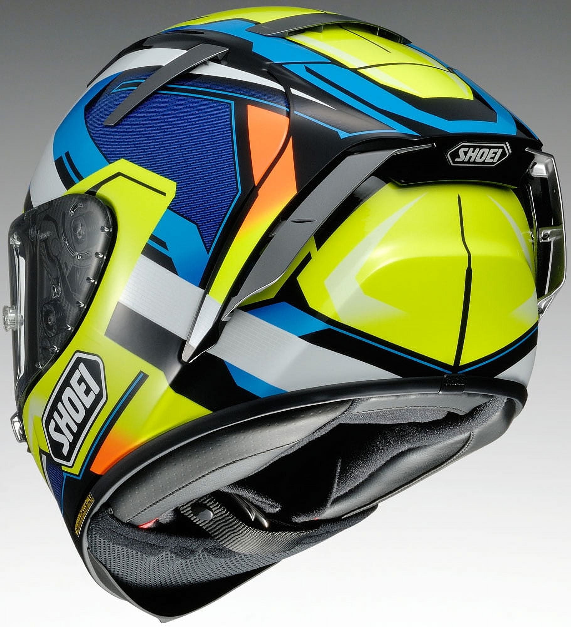 【yuuki 】 Shoei X-Fourteen Brink Full Face Helmet - Ylw/Blue/Wht, All