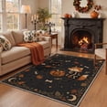 thumbnail image 3 of GENIMO 2'x3' Halloween Doormat, Washable Non Slip Soft Whimsical Cat Outdoor Door Mat for Front Door Covered Porch Patio Entryway, Rustic Black, 3 of 6