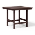 thumbnail image 6 of WestinTrends Ashore Outdoor HDPE 36" Square Patio Dining Table with Umbrella Hole, Dark Brown, 6 of 12