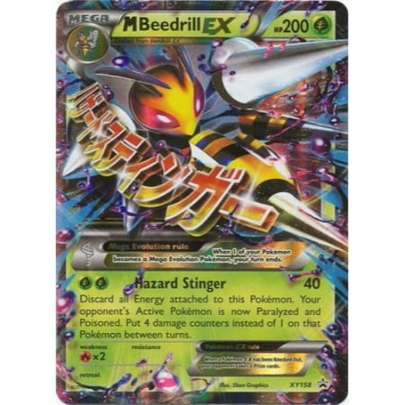 Pokemon Card New Mega M Beedrill Ex Xy158 Ultra Rare Promo