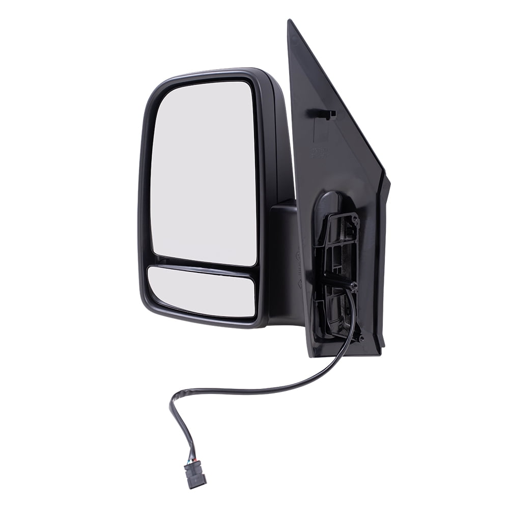 Brand New Passenger Right Side Replacement Mirror Glass With Heated And Plate Fit Dodge Freightliner Mercedes Sprinter 2007-2014