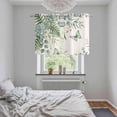 thumbnail image 6 of 2 Panels Kitchen Tier Curtains 39 Inch Length, Spring Eucalyptus Grommets Window Treatment Curtain, Garden Botanical Leaves Butterflies Thermal Curtains Drapes for Living Room/Bathroom, 6 of 9