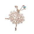 thumbnail image 1 of Broches para mujer, broche de bailarina, elegante broche para falda de baile, ramillete antiiluminación para mujer, broche de baile, 1 of 3