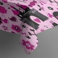 thumbnail image 3 of Pink Halloween Fantasy Pattern Rectangle Tablecloth 60"x84",Waterproof Polyester Rectangle Table Cloth, Wipeable Spillproof Polyester Tablecloth for Dining, Camping, Indoor and Outdoor, 3 of 5