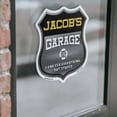 thumbnail image 4 of Jacob's Garage I Can Fix Everything But Stupid (5 Pack) 4 inch X 4 inch Shield Shaped Heavy Duty 3.2 mil Vinyl Decals To last, Gift for Dads and Uncles Classic Americana Crafted in the, 4 of 6
