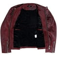 thumbnail image 5 of Pure Leather Moto Racer Lambskin Motorcycle Jacket for Men, 5 of 7