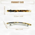 thumbnail image 6 of Unique Bargains 2 Pcs Hair Barrettes Tortoise Shell Hair Clips Acetate French Hair Barrettes for Thick Hair Amber Black, 6 of 6