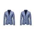 thumbnail image 3 of Transemion Slim Fit Suit Coat For Flattering And Sophisticated Look Professional Look blue XL 2Set, 3 of 6