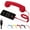 Red, variant on Retro Phone Handset,Type-C Retro Telephone Style Landline Handle Receiver,Vintage Telephone to Landline Adapter,Connect to Cell Phones for Cell Mobile Video Conferences, Calls, Meetings