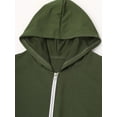 thumbnail image 4 of vastwit Men's Athletic Hoodies Zip Up Gym T-Shirt Bodybuilding Sleeveless Muscles Tees Workout Hooded Army Green 3XL, 4 of 7