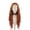 18inches, variant on Ginger Brown Synthetic Long Water Wave Transparent Lace Front Wigs Women Party Cosplay Daily Wear