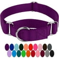 thumbnail image 1 of LAICAIW-Martingale Collier pour Chien en Nylon Robuste-Violet-Grand, 1 of 7