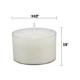 thumbnail image 3 of Stonebriar Unscented Long Burning Clear Cup Tealight Candles with 8 Hour Burn Time, 48 Pack, White, 3 of 12