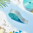 thumbnail image 4 of 10 Yards Ribbon Sky Blue Printed Colorful Laser Ribbon Sequins Ribbon Fish Scales Grosgrain Ribbon 1 inch Glitter Polyester Trim for Decoration DIY Handmade Accessories diy, 4 of 7