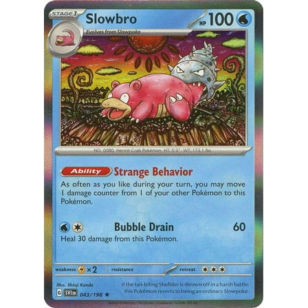 Pokemon Scarlet & Violet Base Set Holo Rare Slowbro #43