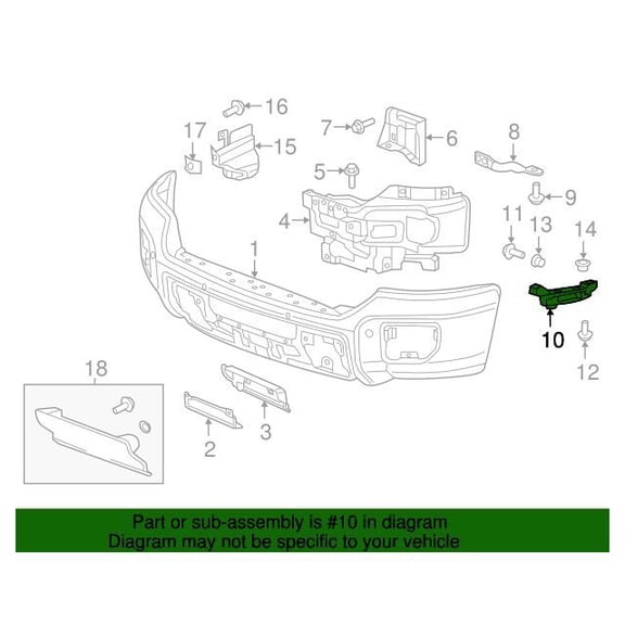 GM 23451021 Guide Asm-Frt Bpr Fascia