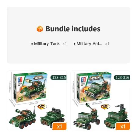 

STEM Building Block Toys/50 Pieces/military Full Series Scenes Tank/missile/helicopter Main Module Compatible Gifts For Soldiers And Children 6+