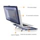 thumbnail image 4 of Funda izÜg, carcasa compatible con MacBook Air de 13 pulgadas modelos A2337 M1, A2179, A1932 Defender Azul Marino, 4 of 5