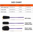 thumbnail image 3 of Dog rope toy, dog bungee chasing toy 100% sheepskin, sheep scent drag toy suitable for all breeds (purple, with rubber ball), 3 of 4