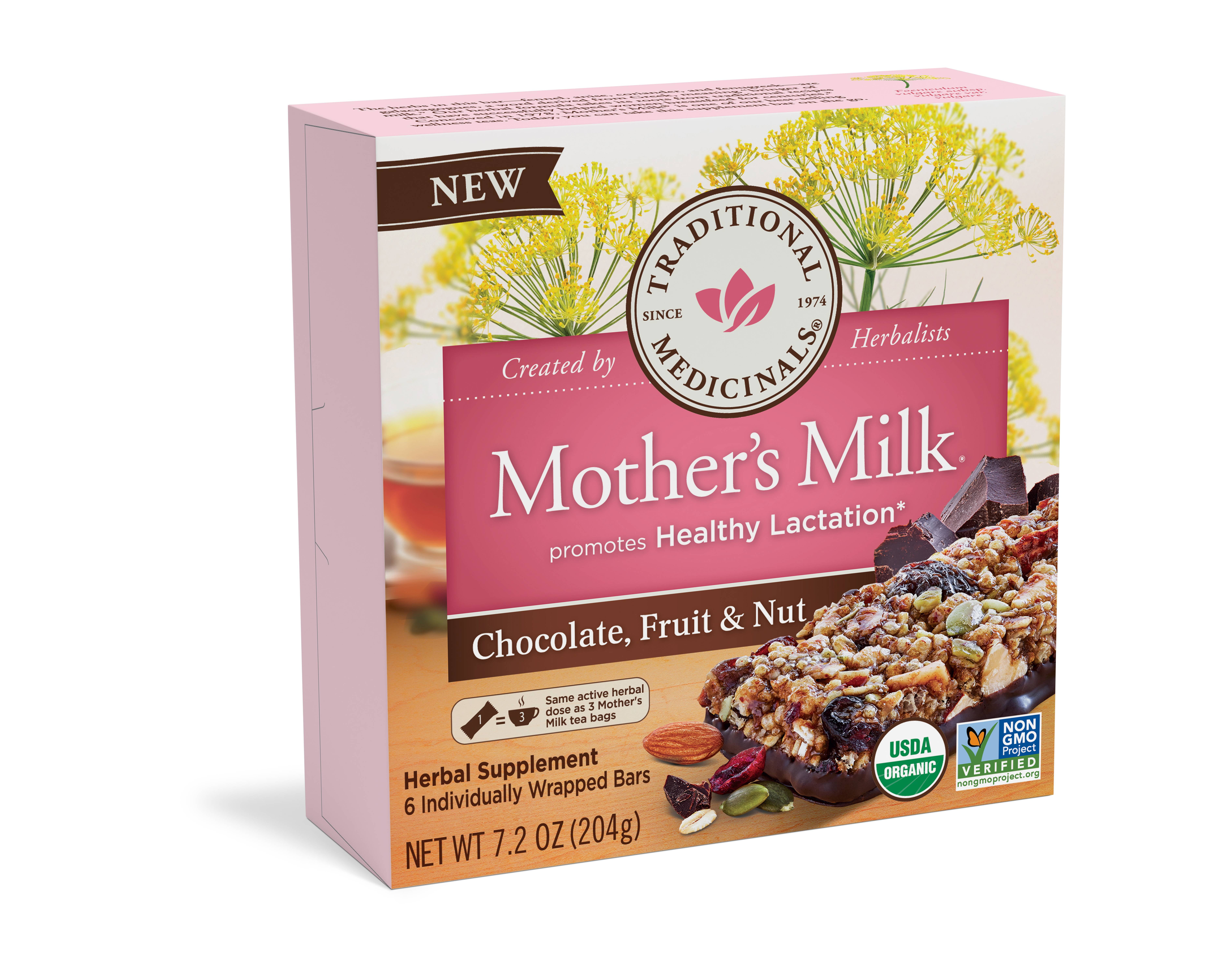 Traditional Medicinals Mother's Milk Chocolate, Fruit and Nut Bars