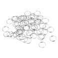 thumbnail image 1 of Unique Bargains Double Loops Split Rings, 12mm Small Round Key Ring Parts, Silver Tone 64Pack, 1 of 4