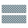 thumbnail image 2 of Navy Bench Cushion Set of 2, Nautical Pattern with Anchor and Windrose in Stripes Navigation Sea Adventure, Standard Size Foam Pad and Decorative Cover, Indigo White, by Ambesonne, 2 of 4