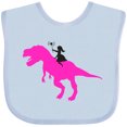 thumbnail image 3 of Inktastic Princess Riding Her T-rex Girls Baby Bib, 3 of 4