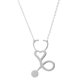 thumbnail image 2 of Collar Colgante Estetoscopio Equipos de Decoracion para Fiestas,Bodas,Festivales Plata Fernando Collar colgante, 2 of 7