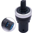 thumbnail image 2 of Taiss / 1Pcs LA42DWQ-22 22mm 10k ohm Governor Rotary Potentiometer Inverter Converter Resistance Variable Frequency Converter Speed Drive Potentiometer b10k ohm, 2 of 4