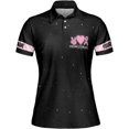thumbnail image 2 of Personalized Breast Cancer 3D Polo Shirt, Pink Ribbon Awareness Polo, Survivor Pride Shirt Breast Cancer Tshirt (L), 2 of 4