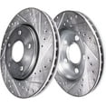 thumbnail image 4 of Detroit Axle - 305mm Front Drilled Disc Brake Rotors for Hyundai Sonata Elantra Tucson Veloster Kona Kia Optima Forte Forte5 Sportage Seltos Niro EV, 4 of 7