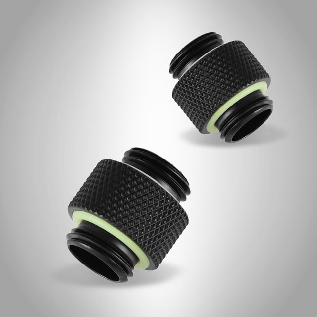 Water Cooling Adapter,2pcs G1/4 Thread Fitting Computer Water Cooling Adapter Water Cooling Connector Power Packed Performance