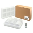 thumbnail image 6 of Stonebriar 6 Pack Real Wax 3x4 Flameless LED Pillar Candles with Remote and Timer, 6 of 6