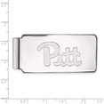 thumbnail image 2 of 14K White Gold 14Kw Logoart University Of Pittsburgh Money Clip (53 X 24) Made In United States 4w019upi, 2 of 5