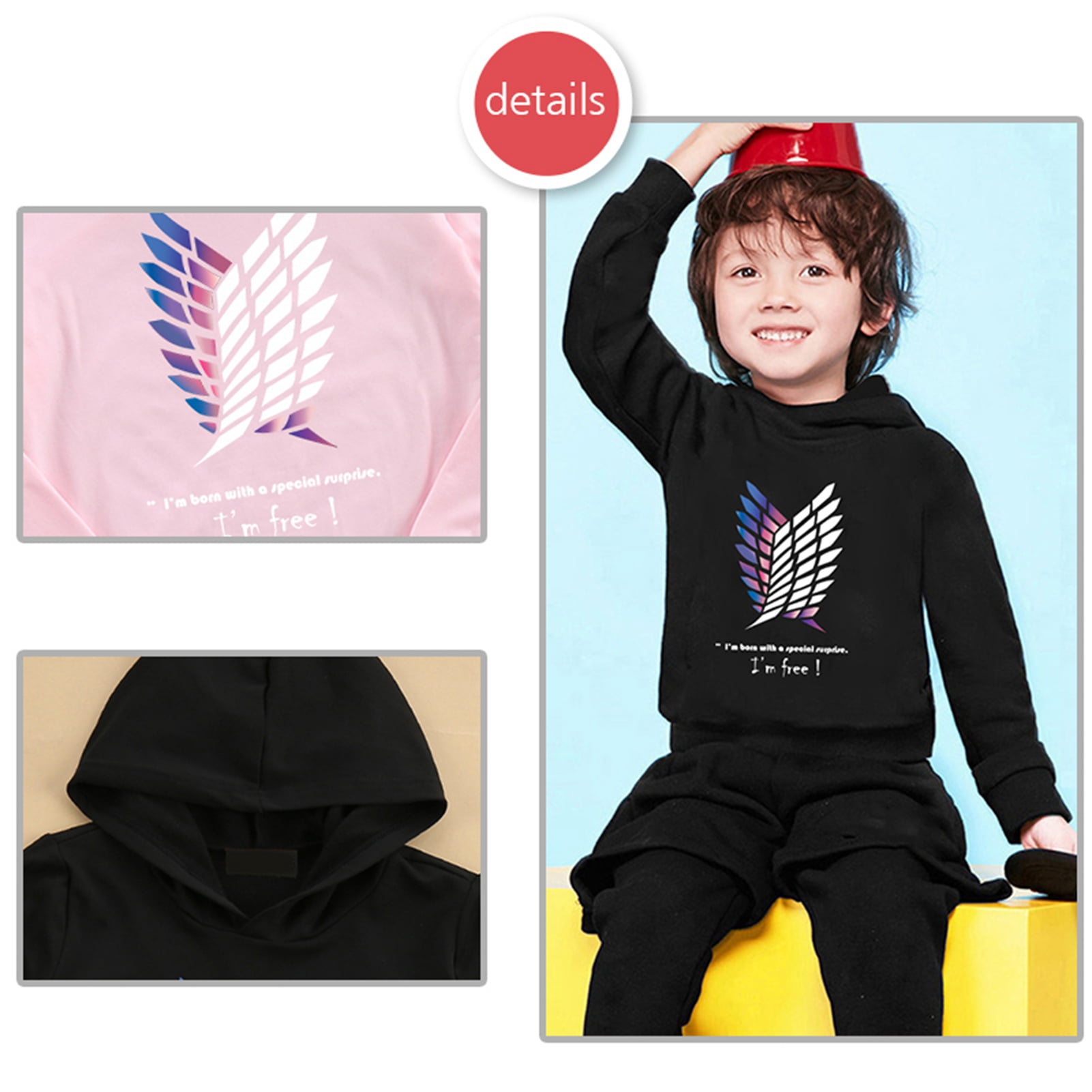 Attack on titan hoodie kids sale