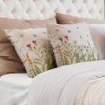 thumbnail image 2 of Spring Pillow Covers 16x16 inch Set of 2, Soft Pillowcases Colored Wildflowers Pattern Decorative Sofa Living Room Bed Square Pillow Case Cushion Cover-Colorful, 2 of 6