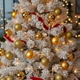 thumbnail image 3 of Northlight Shatterproof 4-Finish Christmas Ball Ornaments 2.5" (60mm) - Antique Gold - 60ct, 3 of 9