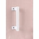 thumbnail image 3 of Manija de puerta corredera de aleación de aluminio de 200 mm Manija de puerta de vidrio para balcón Manija de puerta de gabinete de baño Manija de puerta de almacén Manija de metal moderna (blanca), 3 of 4