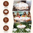 thumbnail image 7 of Fall Pumpkins Round Tablecloth, Fitted Table Cover with Elastic for 55"-60" Round Tables, Thanksgiving Autumn Wildflowers Rustic Leaves Table Cloth Outdoor Indoor Dinning Party Waterproof Tablecloths, 7 of 7