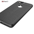 thumbnail image 4 of GOOGLE PIXEL 2 CASE, Pixel 2 Case, KAESAR Premium TPU [Leather Texture Design] Slim Fit Flexible Lightweight Shock Absorbent Drop Protection Protective Case Cover for for Pixel 2 - Black, 4 of 5