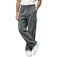 thumbnail image 2 of StSilkitty Baggy Pants for Men Elastic Waist Fishing Hiking Pants with Pockets Athletic Running Sweat Pants, 2 of 7