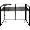 thumbnail image 4 of Proreck DJ Foldable Facade Booth With Table Panel 24x48 Inch, Black Metal Frame Replaceable White And Black Scrims, 4 of 9