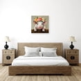 thumbnail image 5 of HFDF Pig Pictures Wall Decor Farm Animal Canvas Wall Art Pig Head Wearing Wreath Painting Print Farmhouse Kitchen Decor ( Pig 1) 24x16inch Framed, 5 of 6