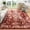 F12-Red, variant on Wondo 4x6 Area Rugs for Living Room, Machine Washable Vintage Rug, Non-Slip Low Pile Throw Rugs for Bedroom Dining Room Kitchen Home Decor, Red