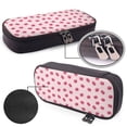 thumbnail image 4 of Lsque Cute Pig Nose Printed Big Capacity PU Leather Pencil Case Large Pencil Pouch Stationery Pen Bag Pencil Holder for Teen, 4 of 6
