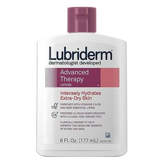 Lubriderm Advanced Therapy Moisturizing Lotion Extra Dry Skin - 6 Oz, 3 Pack