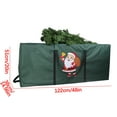 thumbnail image 4 of EWASWON Christmas Large Waterproof Zippered Christmas Tree Storage Bag for Artificial Trees, Green, 48x20x15in, Space-Saving Holiday Storage, 4 of 5