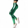 thumbnail image 2 of Women's High Shine Leather Leggings For Nightclub Stage Performance Tight Fit Stretchy Comfortable Wear, 2 of 2