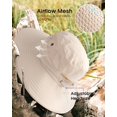 thumbnail image 7 of Minzimin Womens Sun Hat with Ponytail Hole Beach Hiking Summer Wide Brim UPF 80+ Outdoor Protection Foldable Bucket Hat, 7 of 7
