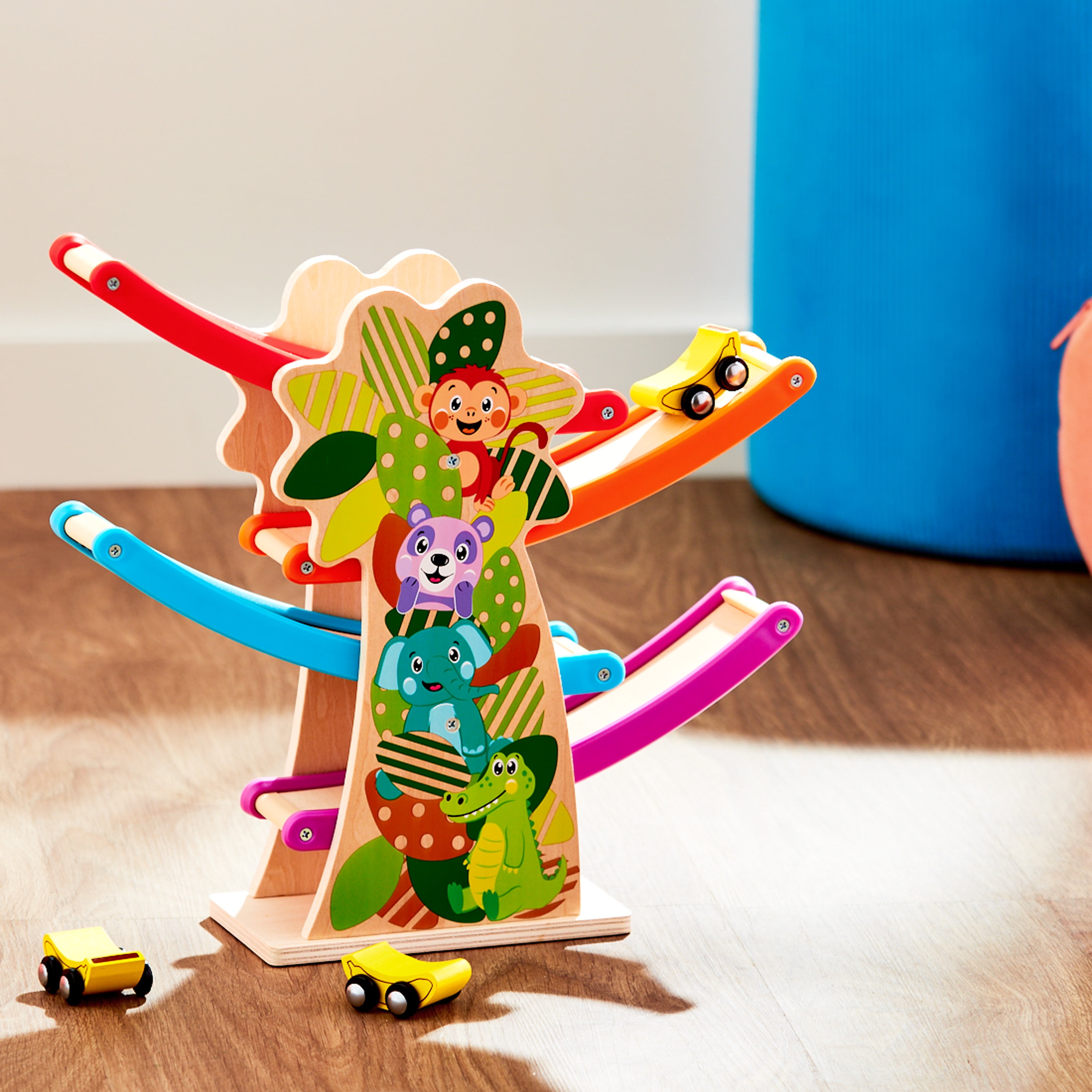 Spark Create Imagine Trees, Cars, and Tracks Race Set, Toddler Toy  (图2)